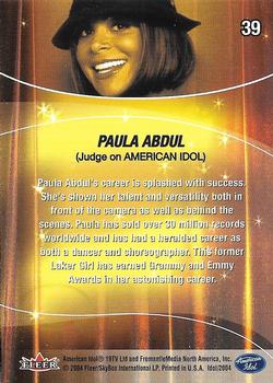 2004 Fleer American Idol Season 3 #39 Paula Abdul Back