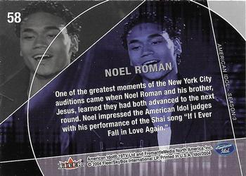 2004 Fleer American Idol Season 3 #58 Noel Roman Back