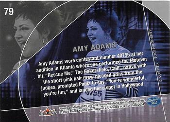 2004 Fleer American Idol Season 3 #79 Amy Adams Back