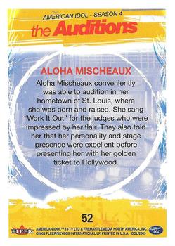 2005 Fleer American Idol Season 4 #52 Aloha Mischeaux Back