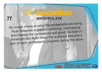 2005 Fleer American Idol Season 4 #77 Watchful Eye Back