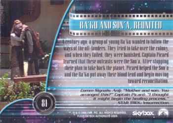2000 SkyBox Star Trek Cinema 2000 #81 Ba'ku and Son'a, Reunited Back