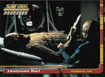 2000 SkyBox Star Trek The Next Generation Profiles #4 Lieutenant Worf Front