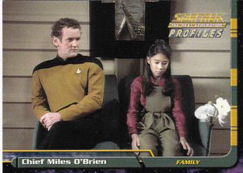 2000 SkyBox Star Trek The Next Generation Profiles #26 Chief Miles O'Brien Front