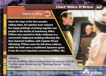 2000 SkyBox Star Trek The Next Generation Profiles #62 Chief Miles O'Brien Back