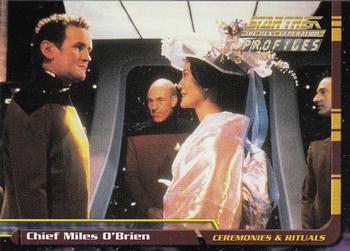 2000 SkyBox Star Trek The Next Generation Profiles #62 Chief Miles O'Brien Front