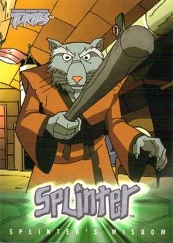 2003 Fleer Teenage Mutant Ninja Turtles #6 Splinter's Wisdom #6: Obsession is dedication Front