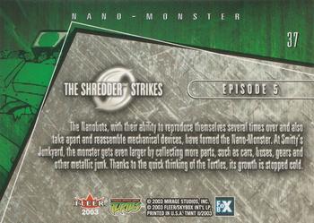 2003 Fleer Teenage Mutant Ninja Turtles 2: The Shredder Strikes #37 Nano-Monster Back