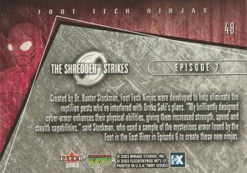 2003 Fleer Teenage Mutant Ninja Turtles 2: The Shredder Strikes #48 Foot Tech Ninjas Back