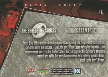 2003 Fleer Teenage Mutant Ninja Turtles 2: The Shredder Strikes #54 Casey Jones Back
