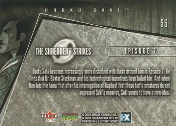 2003 Fleer Teenage Mutant Ninja Turtles 2: The Shredder Strikes #55 Oroku Saki Back