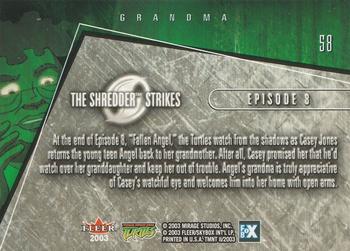 2003 Fleer Teenage Mutant Ninja Turtles 2: The Shredder Strikes #58 Grandma Back