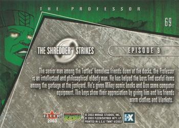 2003 Fleer Teenage Mutant Ninja Turtles 2: The Shredder Strikes #69 The Professor Back