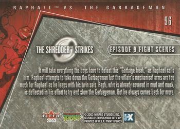 2003 Fleer Teenage Mutant Ninja Turtles 2: The Shredder Strikes #96 Raphael vs. the Garbageman Back