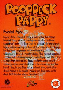 1993 Card Creations Popeye #14 Poopdeck Pappy Back