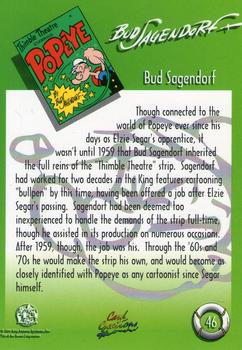 1993 Card Creations Popeye #46 Bud Sagendorf Back