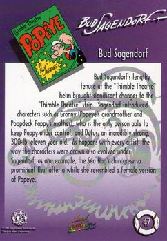 1993 Card Creations Popeye #47 Bud Sagendorf Back