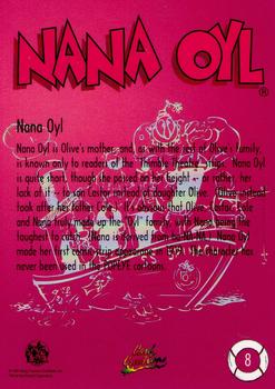 1993 Card Creations Popeye #8 Nana Oyl Back