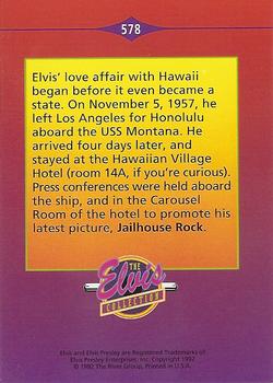 1992 The River Group The Elvis Collection #578 Elvis' love affair with Hawaii began before... Back