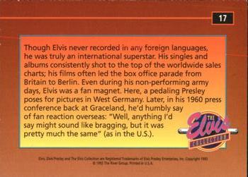 1992 The River Group The Elvis Collection #17 Though Elvis never recorded in any foreign languages... Back