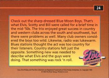 1992 The River Group The Elvis Collection #24 Check out the sharp-dressed Blue Moon Boys. Back