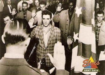 1992 The River Group The Elvis Collection #31 On March 24, 1958, Elvis was sworn in as a private... Front