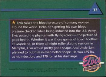 1992 The River Group The Elvis Collection #33 Elvis raised the blood pressure of so many women... Back