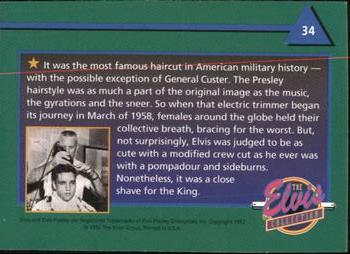 1992 The River Group The Elvis Collection #34 It was the most famous haircut in American military... Back