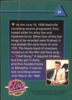 1992 The River Group The Elvis Collection #51 As the June 10, 1958 Nashville recording session... Back