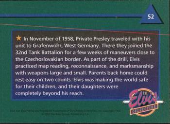 1992 The River Group The Elvis Collection #52 In November of 1958, Private Presley traveled... Back