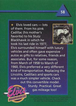 1992 The River Group The Elvis Collection #58 Elvis loved cars -- lots of them. From his pink Cadillac... Back