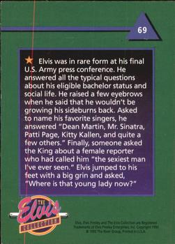 1992 The River Group The Elvis Collection #69 Elvis was in rare form at his final U.S. Army... Back