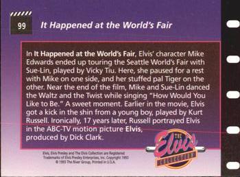 1992 The River Group The Elvis Collection #99 In It Happened at the World's Fair, Elvis' character... Back
