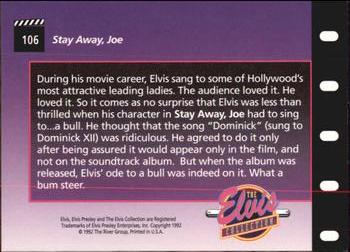1992 The River Group The Elvis Collection #106 During his movie career, Elvis sang to some... Back