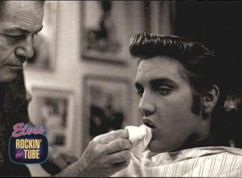 1992 The River Group The Elvis Collection #142 Here's Elvis getting made up for his debut... Front