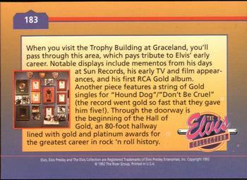 1992 The River Group The Elvis Collection #183 When you visit the Trophy Building at Graceland... Back