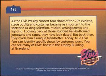 1992 The River Group The Elvis Collection #195 As the Elvis Presley concert tour show of the... Back