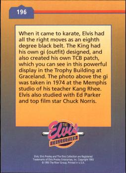 1992 The River Group The Elvis Collection #196 When it came to karate, Elvis had all the right... Back