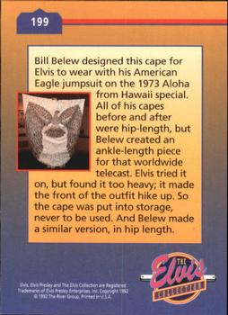 1992 The River Group The Elvis Collection #199 Bill Belew designed this cape for Elvis to... Back