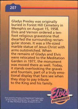 1992 The River Group The Elvis Collection #207 Gladys Presley was originally buried in Forest Hill... Back