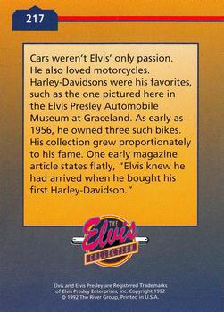 1992 The River Group The Elvis Collection #217 Cars weren't Elvis' only passion. He also loved... Back