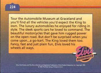 1992 The River Group The Elvis Collection #224 Tour the Automobile Museum at Graceland and... Back