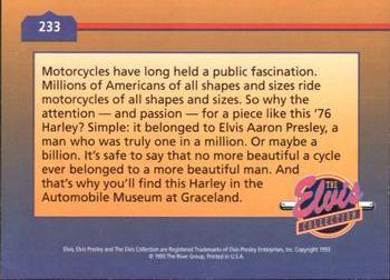 1992 The River Group The Elvis Collection #233 Motorcycles have held long held a public facination. Back