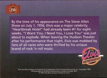 1992 The River Group The Elvis Collection #250 By the time of his appearance on The Steve... Back