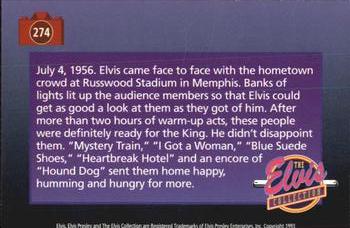 1992 The River Group The Elvis Collection #274 July 4, 1956, Elvis came face to face with... Back