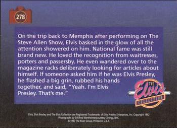 1992 The River Group The Elvis Collection #278 On the trip back to Memphis after performing... Back