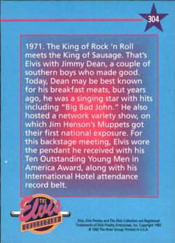 1992 The River Group The Elvis Collection #304 1971. The King of Rock 'n Roll meets the King... Back