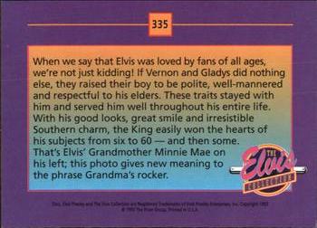 1992 The River Group The Elvis Collection #335 When we say that Elvis was loved by fans of... Back