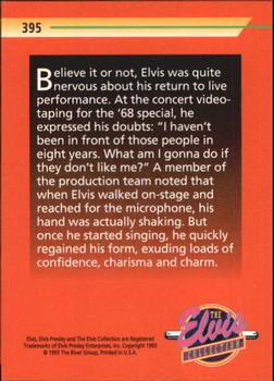 1992 The River Group The Elvis Collection #395 Believe it or not, Elvis was quite nervous... Back