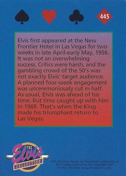 1992 The River Group The Elvis Collection #445 Elvis first appeared at the New Frontier... Back
